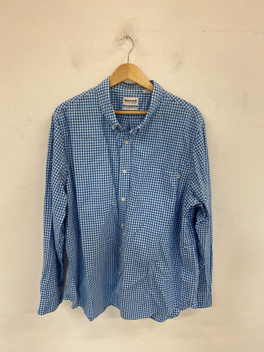 Fabulous Timberland Shirt UK XXL Blue & White Gingham