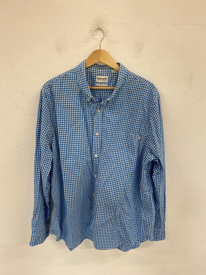 Fabulous Timberland Shirt UK XXL Blue & White Gingham