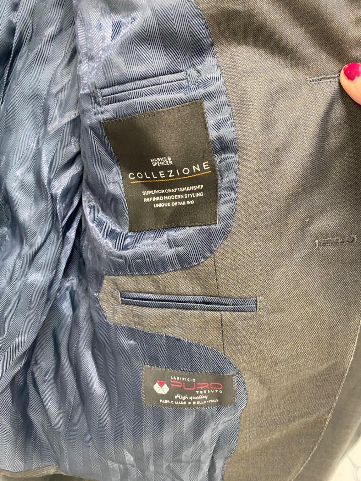 Fabulous Marks & Spencers Suit 40R 32W Dark Grey Race days KM00