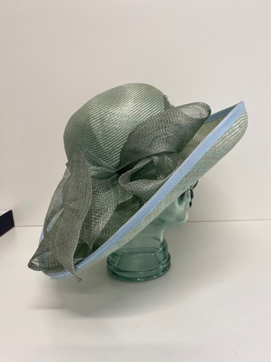 Fabulous Jacques Vert Occasion Hat One size Mint Green race Day weddings SI002