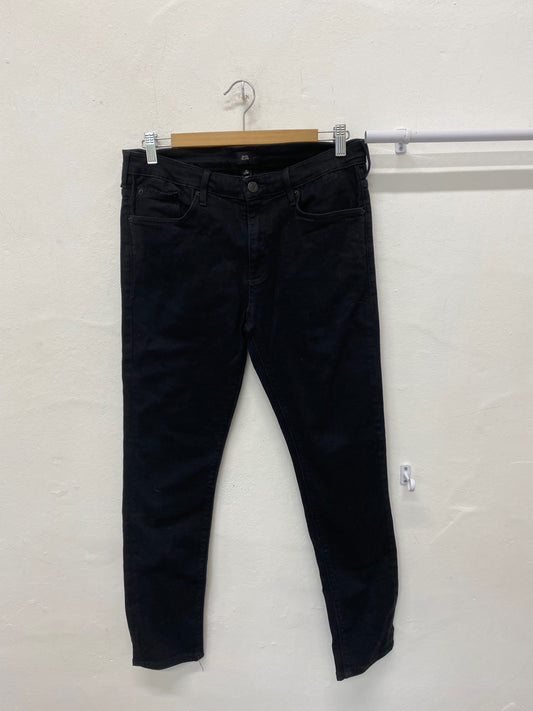 Fabulous River island Jeans W32” short tapered slim Black casual SL001 