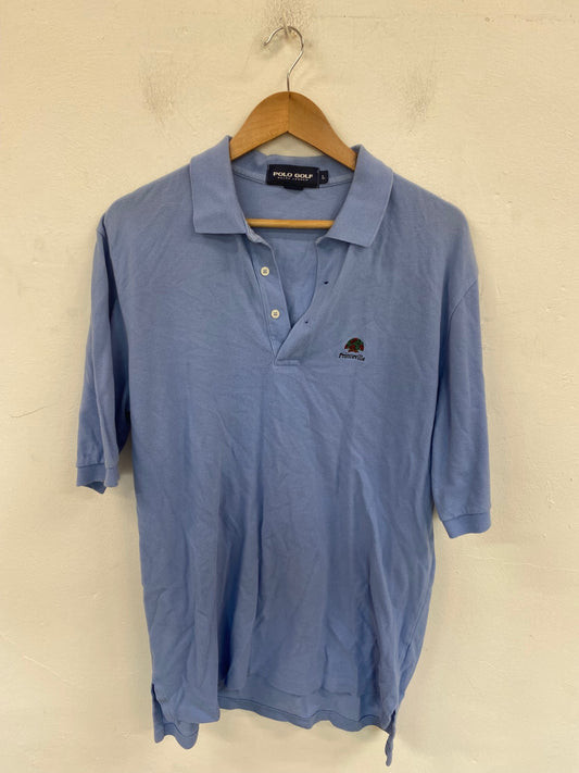 Classic Polo Golf Ralph Lauren Polo Shirt UK L Light Blue JP001