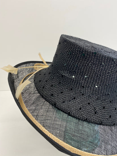 Fabulous Emma B Design Balfour HatsOne size Black Race days Weddings SI002