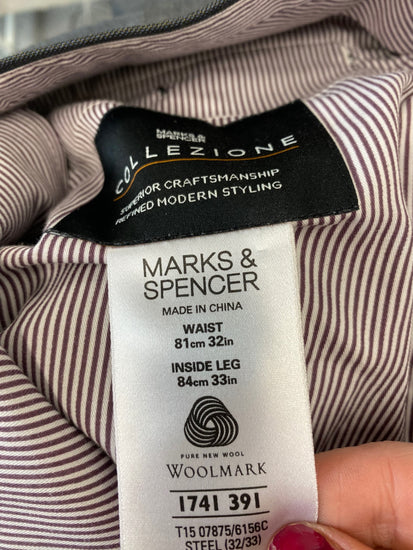 Fabulous Marks & Spencers Suit 40R 32W Dark Grey Race days KM00