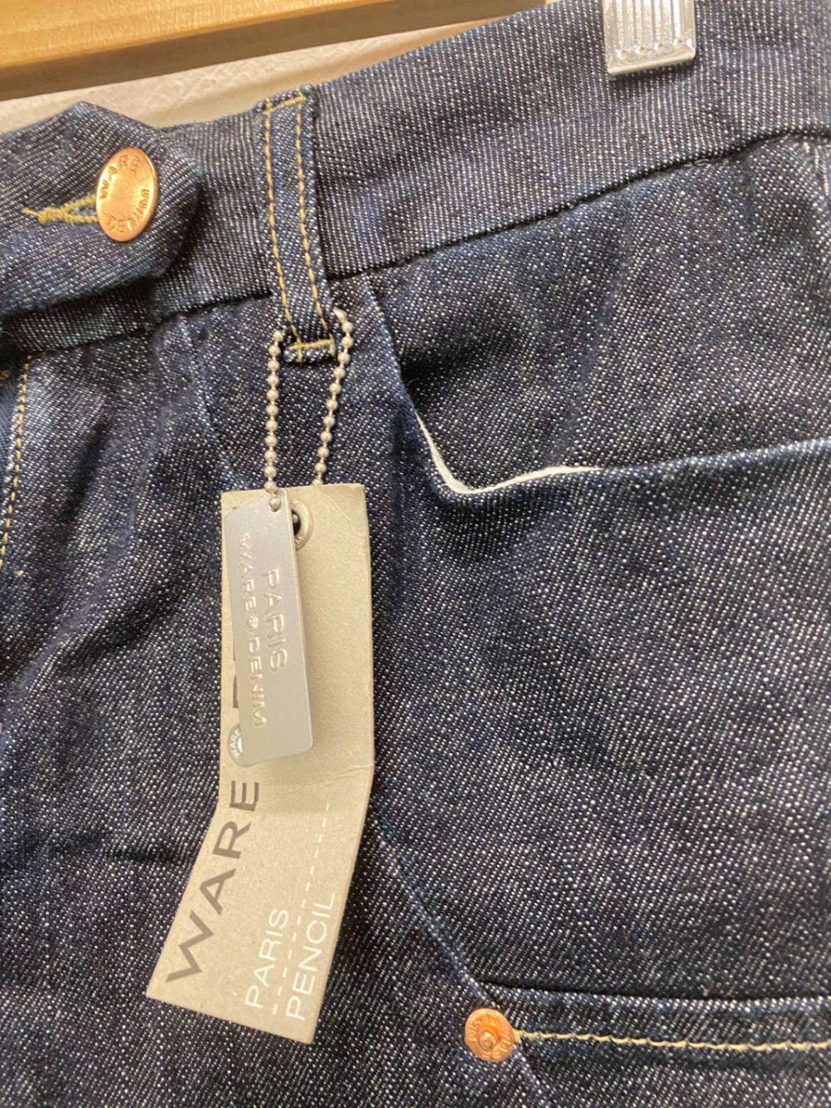 Fabulous Warehouse Skirt UK6 Dark indigo Y2K vibes BT001