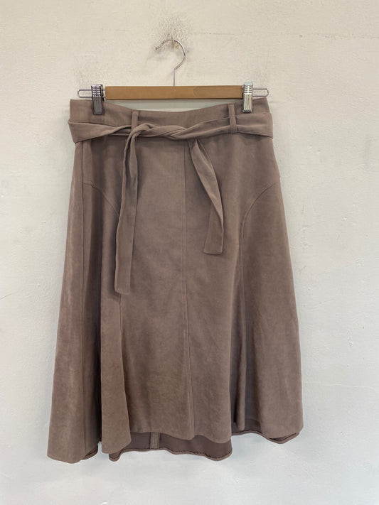 Fabulous Debenhams Midi Skirt UK8 Taupe BT001