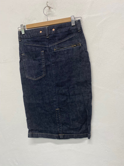 Fabulous Warehouse Skirt UK6 Dark indigo Y2K vibes BT001