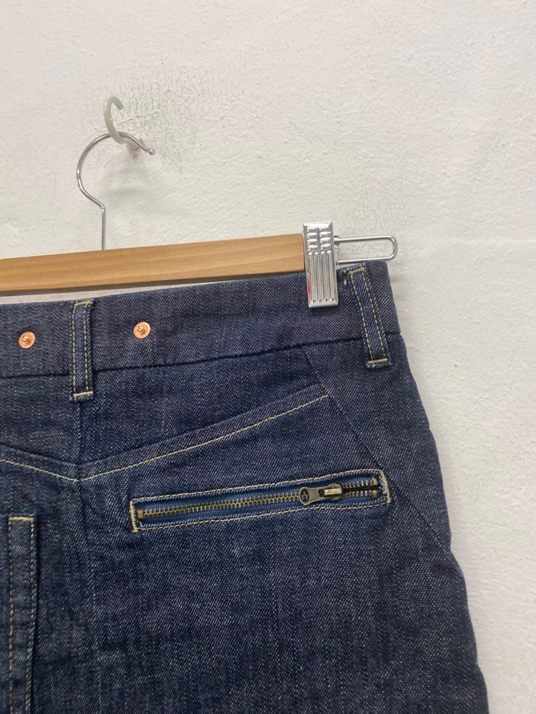 Fabulous Warehouse Skirt UK6 Dark indigo Y2K vibes BT001