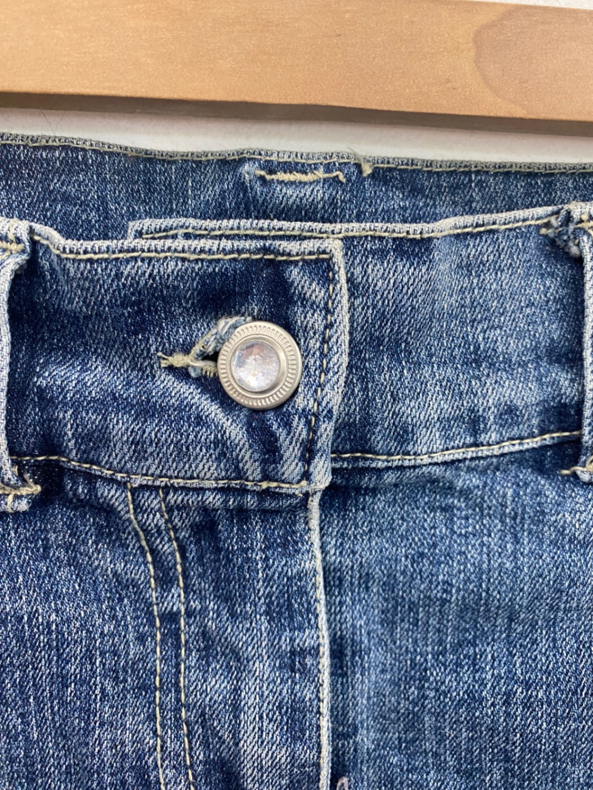 Fabulous Logo Denim Skirt UK6 Blue BT001