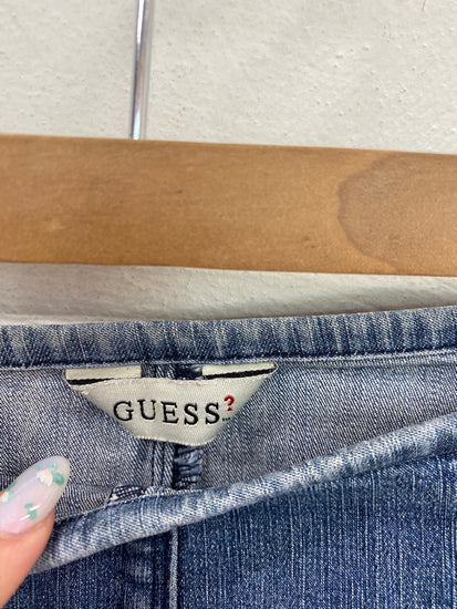 Fabulous Guess Denim Skirt UK S Blue BT001