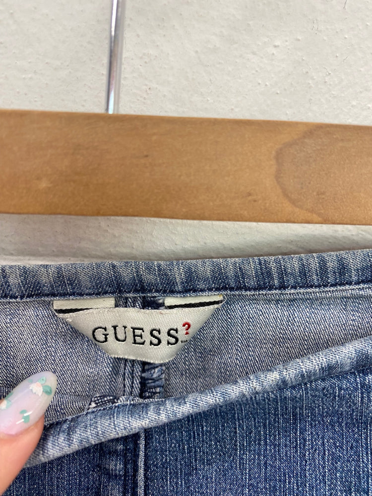 Fabulous Guess Denim Skirt UK S Blue BT001