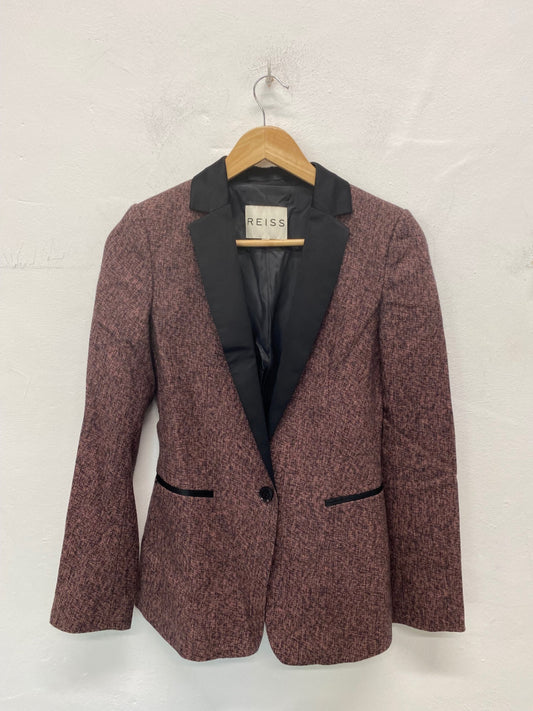 Fabulous REISS Honor Blazer UK6 Black & Pink BT001
