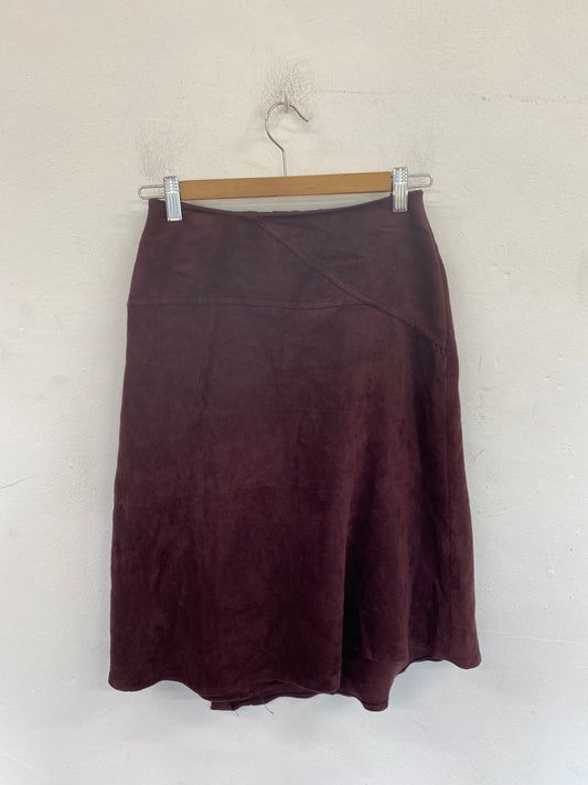 Y2K Vibes Dorothy Perkins Skirt UK6 Burgundy BT001