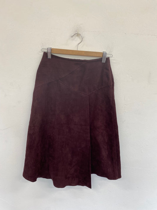 Y2K Vibes Dorothy Perkins Skirt UK6 Burgundy BT001