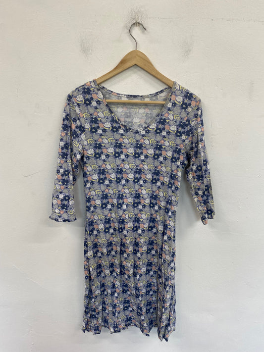 Fabulous AVON Mini Dress UK8-10 Blue Multi Floral BT001