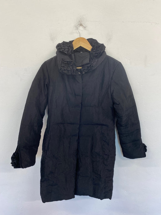 Fabulous Made In Italy Puffer Coat UK M Black BT001