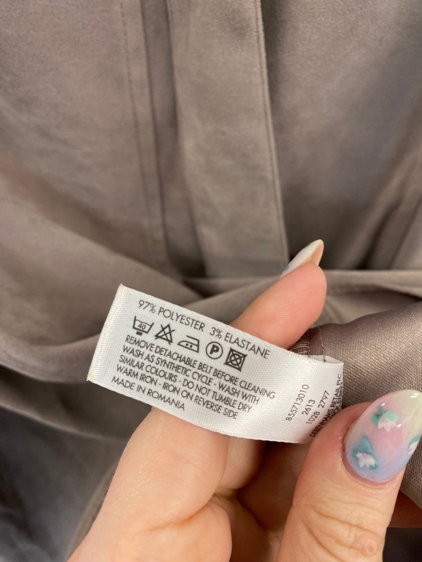 Fabulous Debenhams Midi Skirt UK8 Taupe BT001