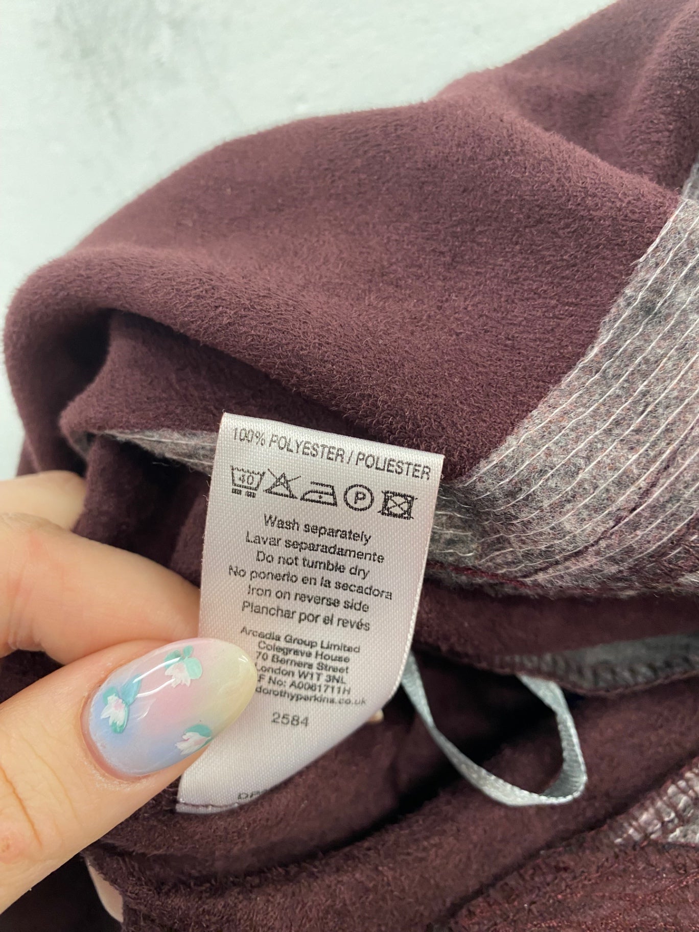 Y2K Vibes Dorothy Perkins Skirt UK6 Burgundy BT001