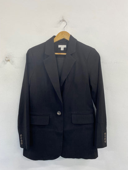 Fabulous Topshop Oversize Blazer UK8 Black BT001