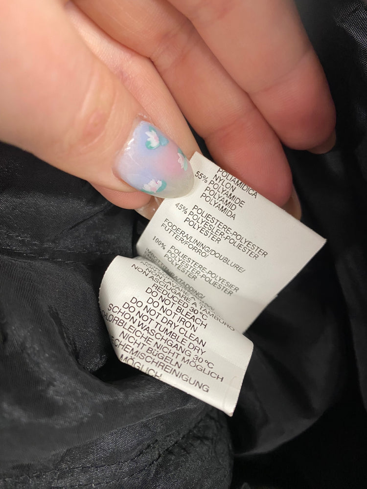 Fabulous Made In Italy Puffer Coat UK M Black BT001