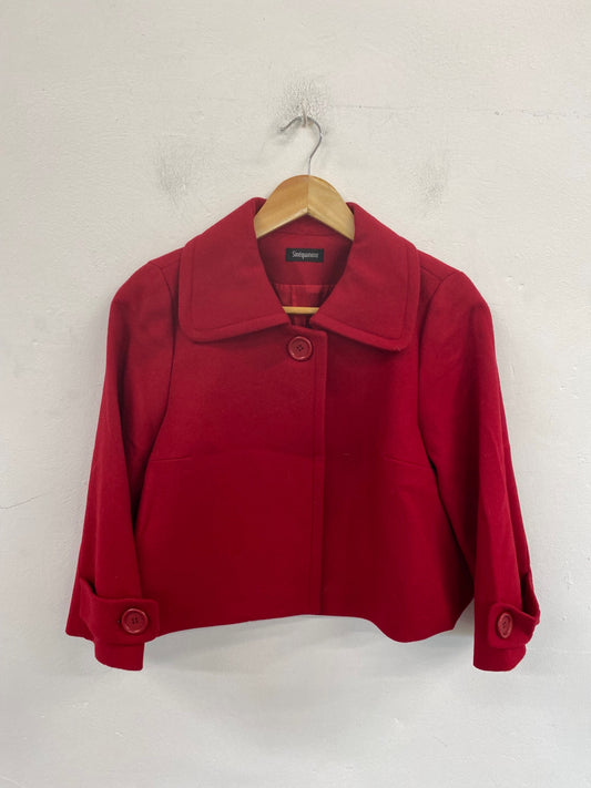 Fabulous Sinequanone Crop Jacket UK10 Red BT001