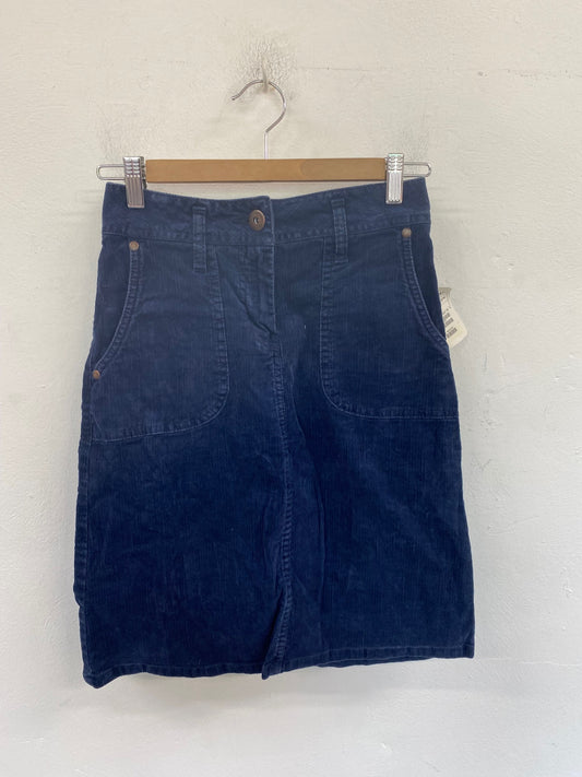 Fabulous H&M Corduroy Mini Skirt UK6 Navy BT001