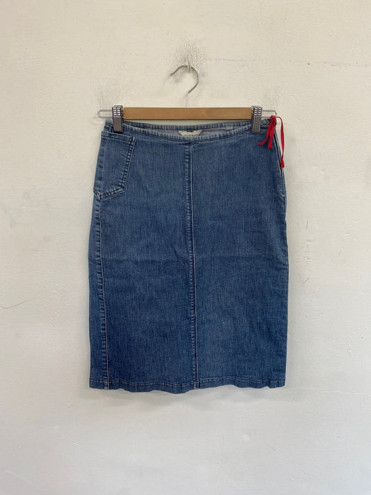 Fabulous Guess Denim Skirt UK S Blue BT001