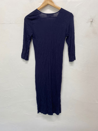 Fabulous Di Vita Dress Uk8 Rich Navy stretch classic BT001