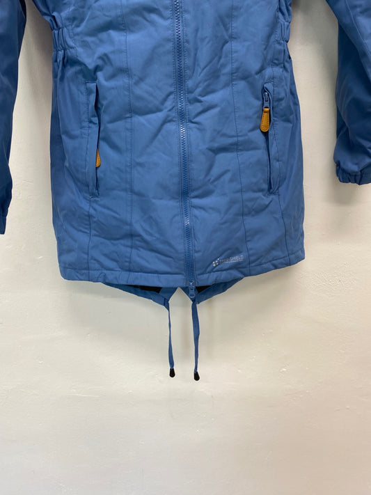 Fabulous Trespass Anorak UkXS Light Blue faux fur lined 1/2 BT001
