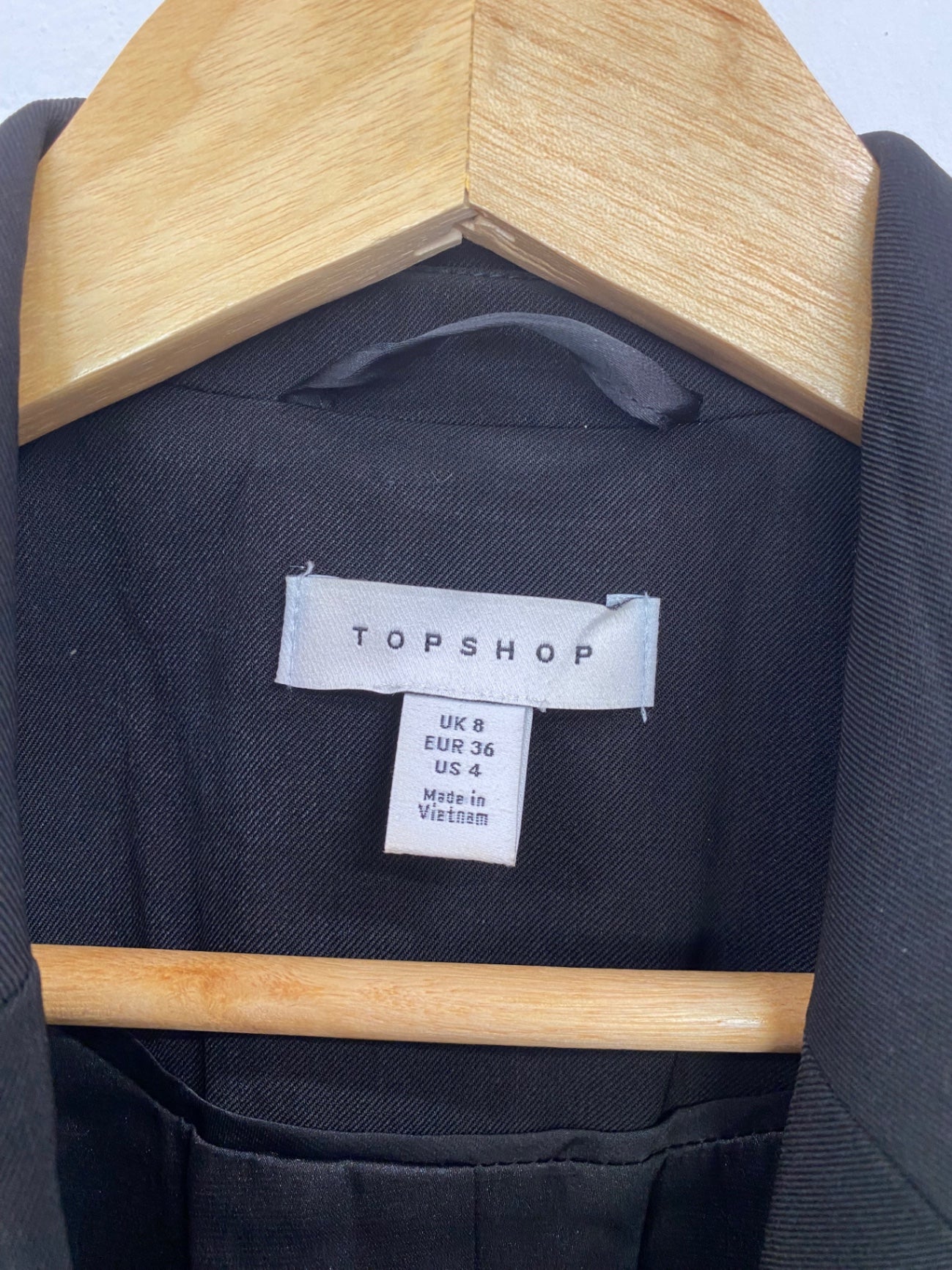Fabulous Topshop Oversize Blazer UK8 Black BT001
