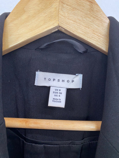 Fabulous Topshop Oversize Blazer UK8 Black BT001