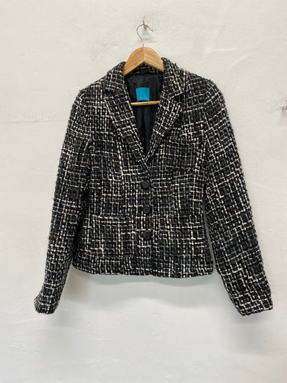 Fabulous German Coolwater Blazer UK10 Black & White BT001