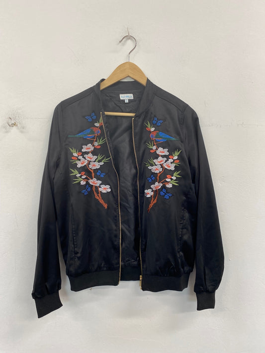 Fabulous Blue Vanilla Bomber jacket UK8 Black BT001