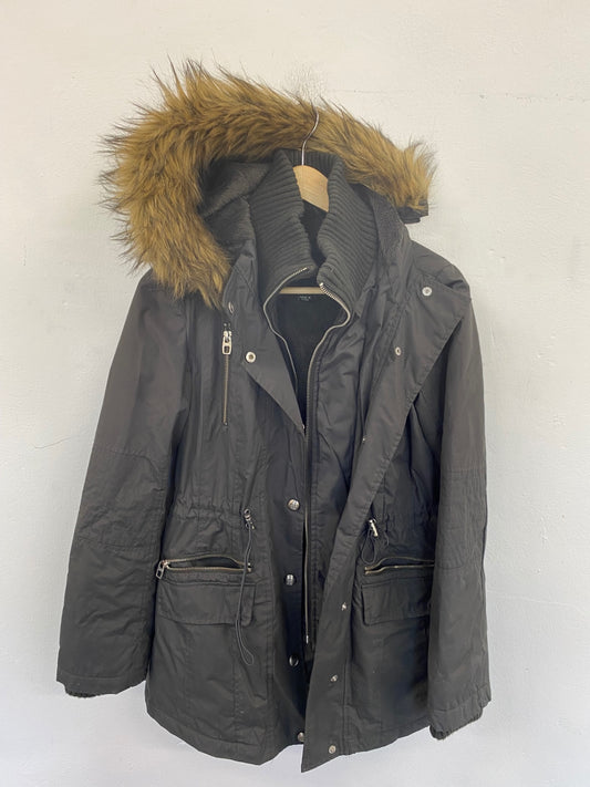 Fabulous Miss Sixty Parka UK XS Black BT001