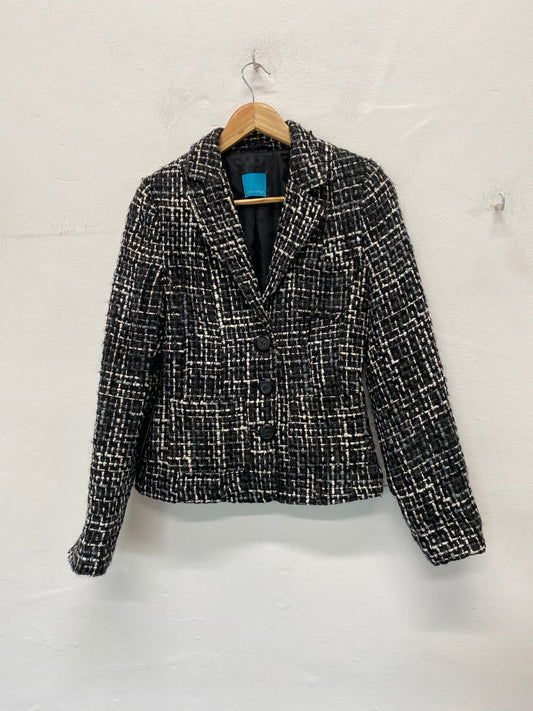 Fabulous German Coolwater Blazer UK10 Black & White BT001