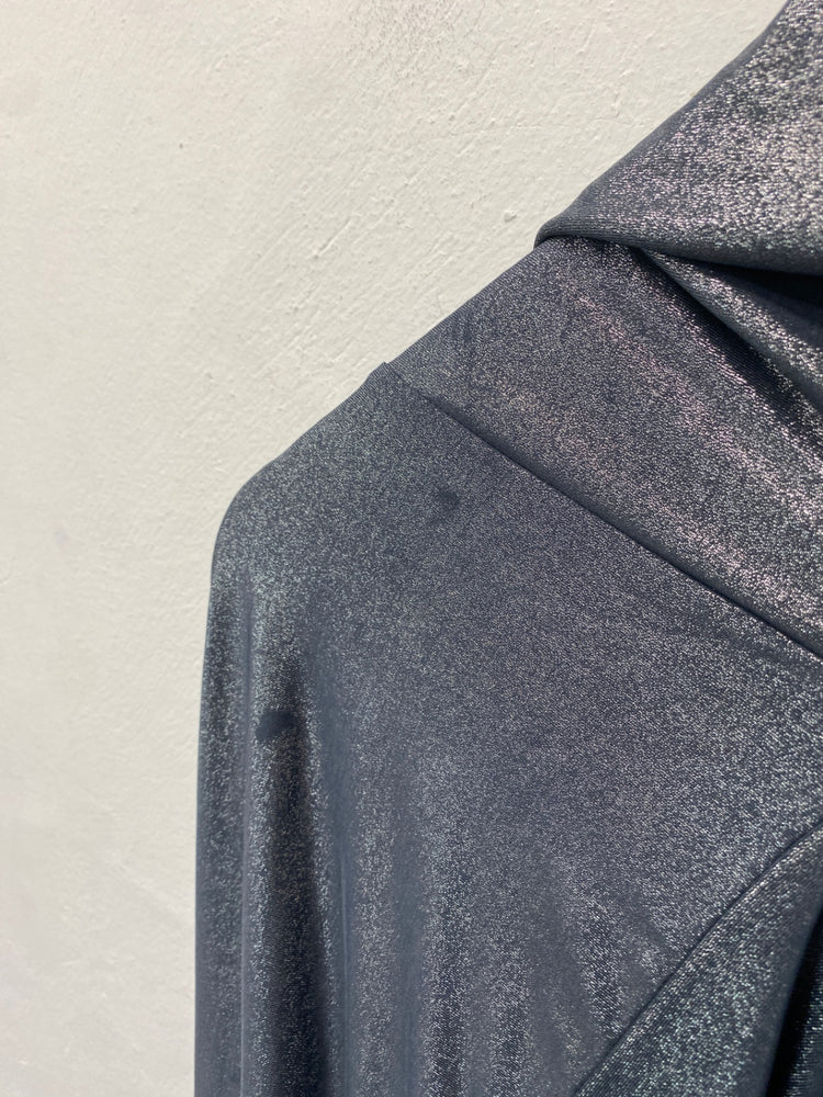 Fabulous Lulu & Red Kimono Shrug Uk 10 Silver Boho retro chic BT001