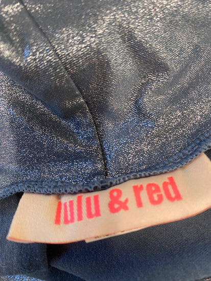 Fabulous Lulu & Red Kimono Shrug Uk 10 Silver Boho retro chic BT001