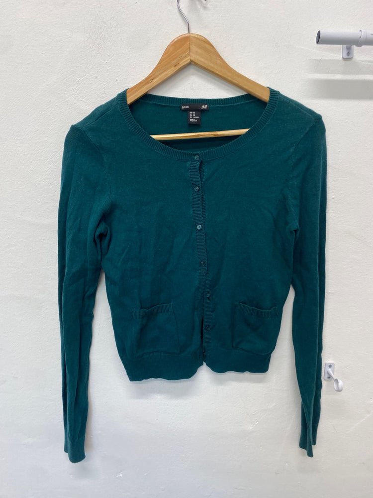 Fabulous H&M Cardigan UK XS Teal classic design BT001