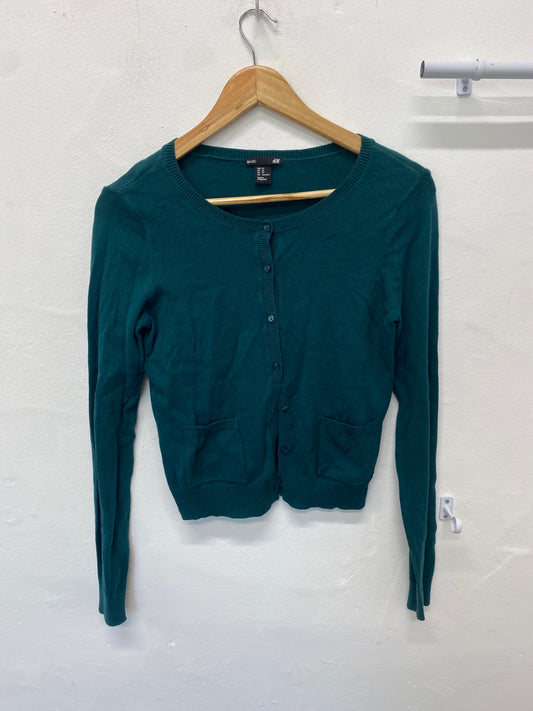 Fabulous H&M Cardigan UK XS Teal classic design BT001