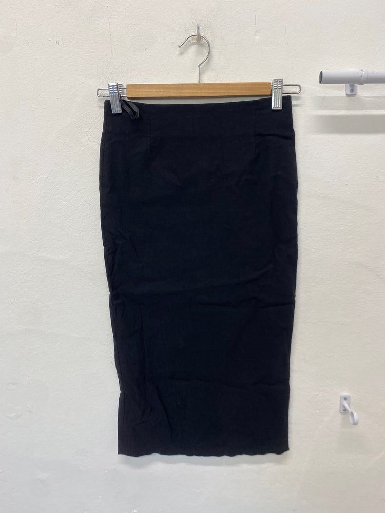 Fabulous Miss Selfridge Y2K Pencil Skirt Uk8 Black BT001