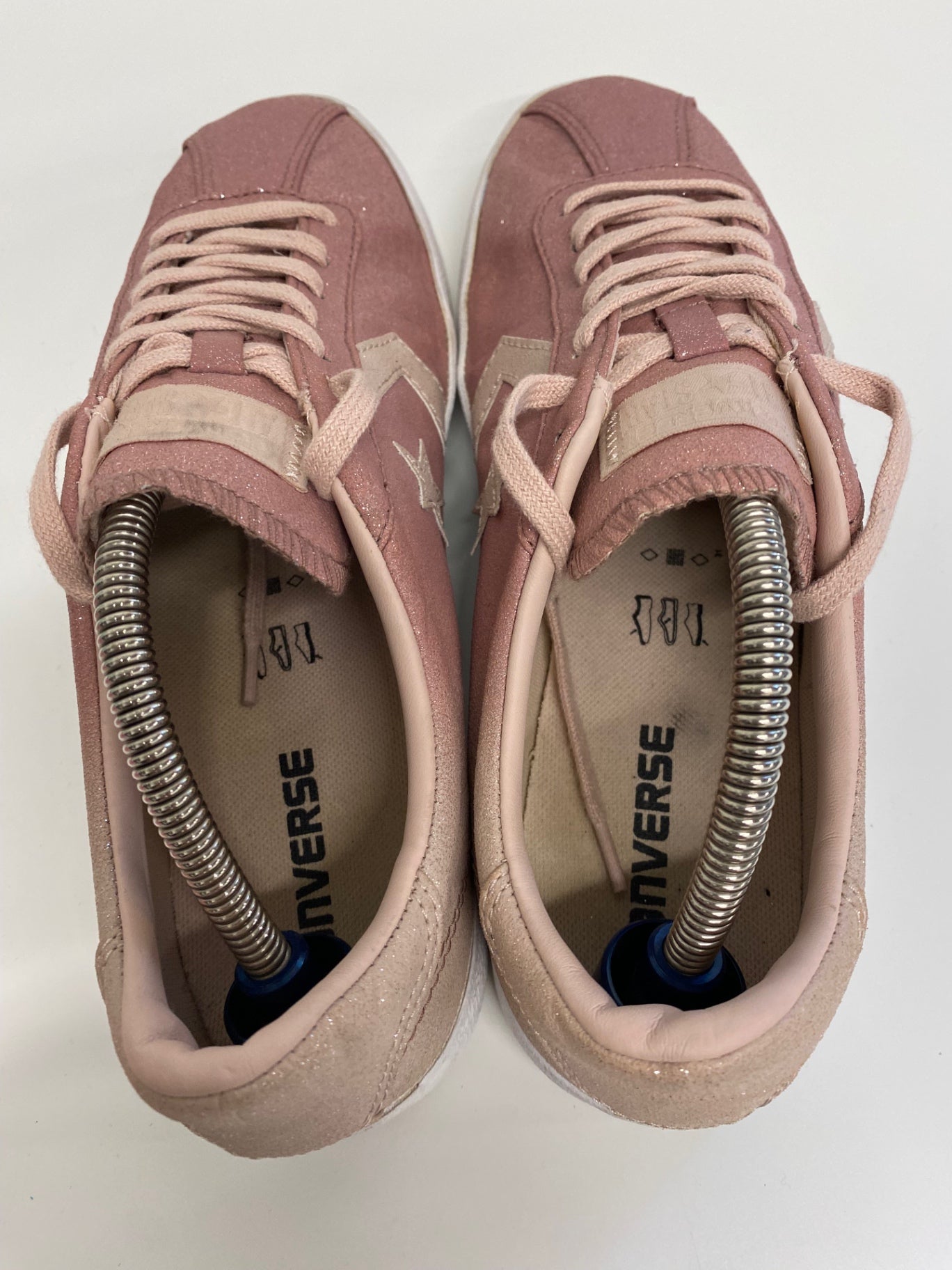 Fabulous Converse Ombré Rose Glitter Sneakers Uk8 Pink shimmer LK006