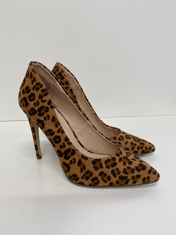 Fabulous Miss KG High-heeled shoes Uk4 Leopard print flirty heels AL002