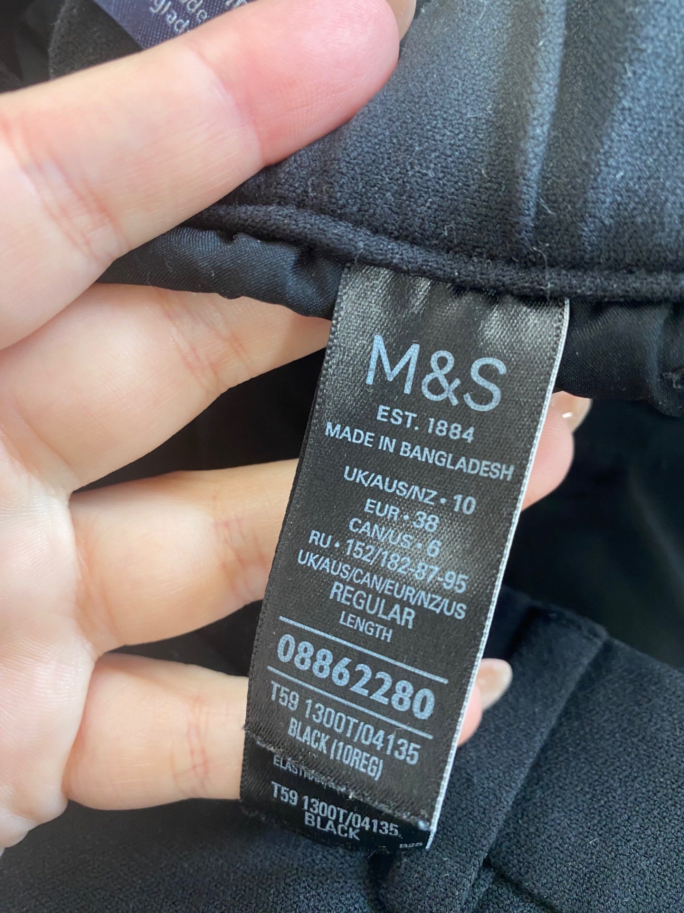Fabulous Marks & Spencers Trousers UK10 Black AM013