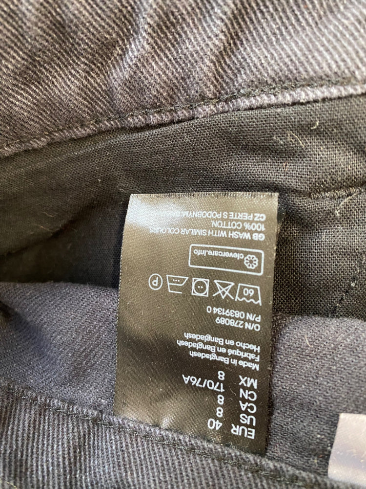 Fabulous H&M Mini Skirt UK12 Black Paperbag waist AM013