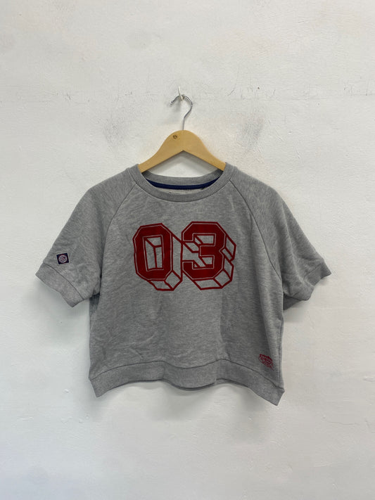 Fabulous Superdry Crop top UK12 Gray thick VT002