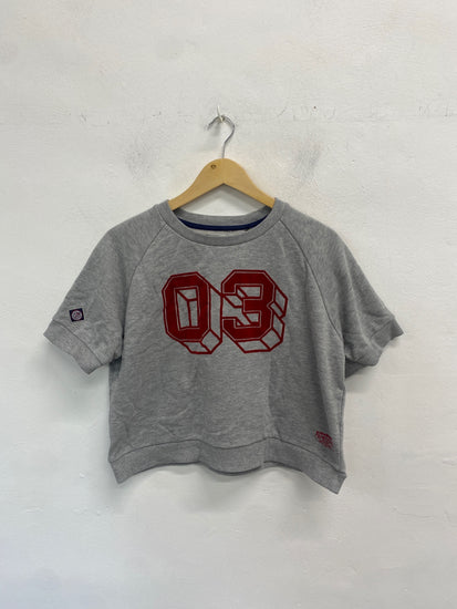 Fabulous Superdry Crop top UK12 Gray thick VT002