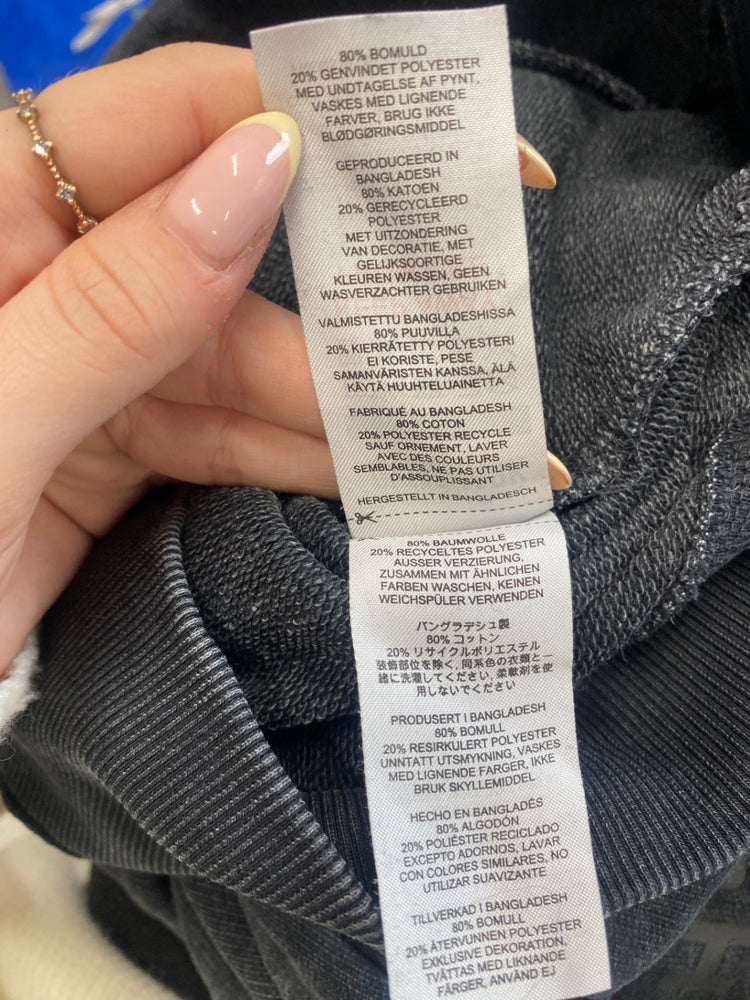 Fabulous Gymshark Hoodie UK S Grey cropped VT002