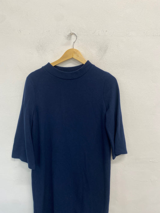 Fabulous Marks & Spencers Dress oversized UK8 Navy Blue VT002