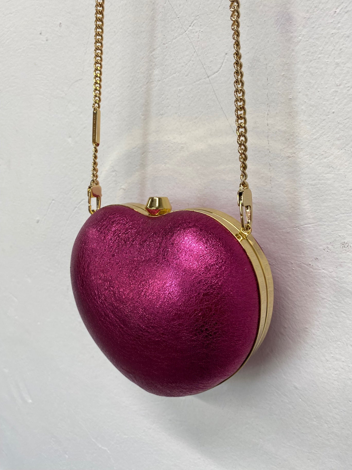 Fabulous Michael Kors Heart Handbag One size Pink shimmer gold hardware GC003