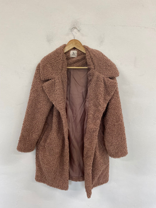 Fabulous Tu Teddy Coat UK8 Rose VT002